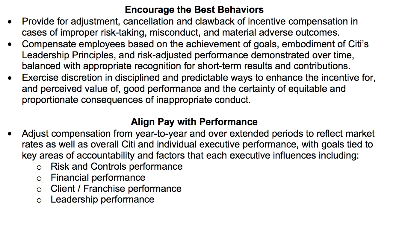 Screenshot: Compensation Philosophy Examples