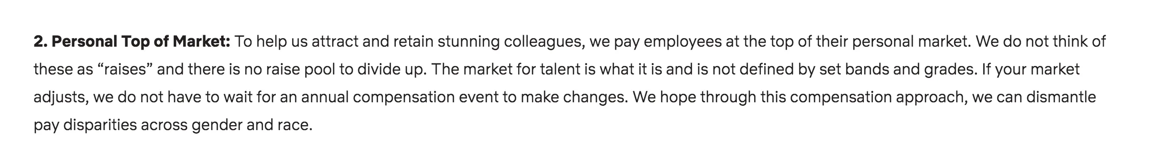 Screenshot: Compensation Philosophy Examples