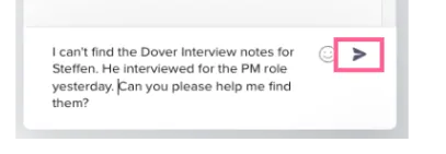 Screenshot: Get Help in the Dover App