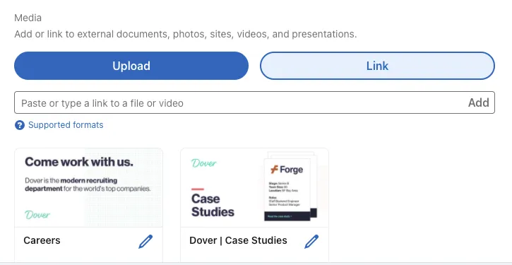 Screenshot: Tip #4 — Add to your “Experience” section